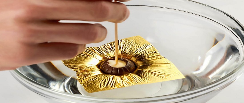 Or alimentaire dans la cuisine